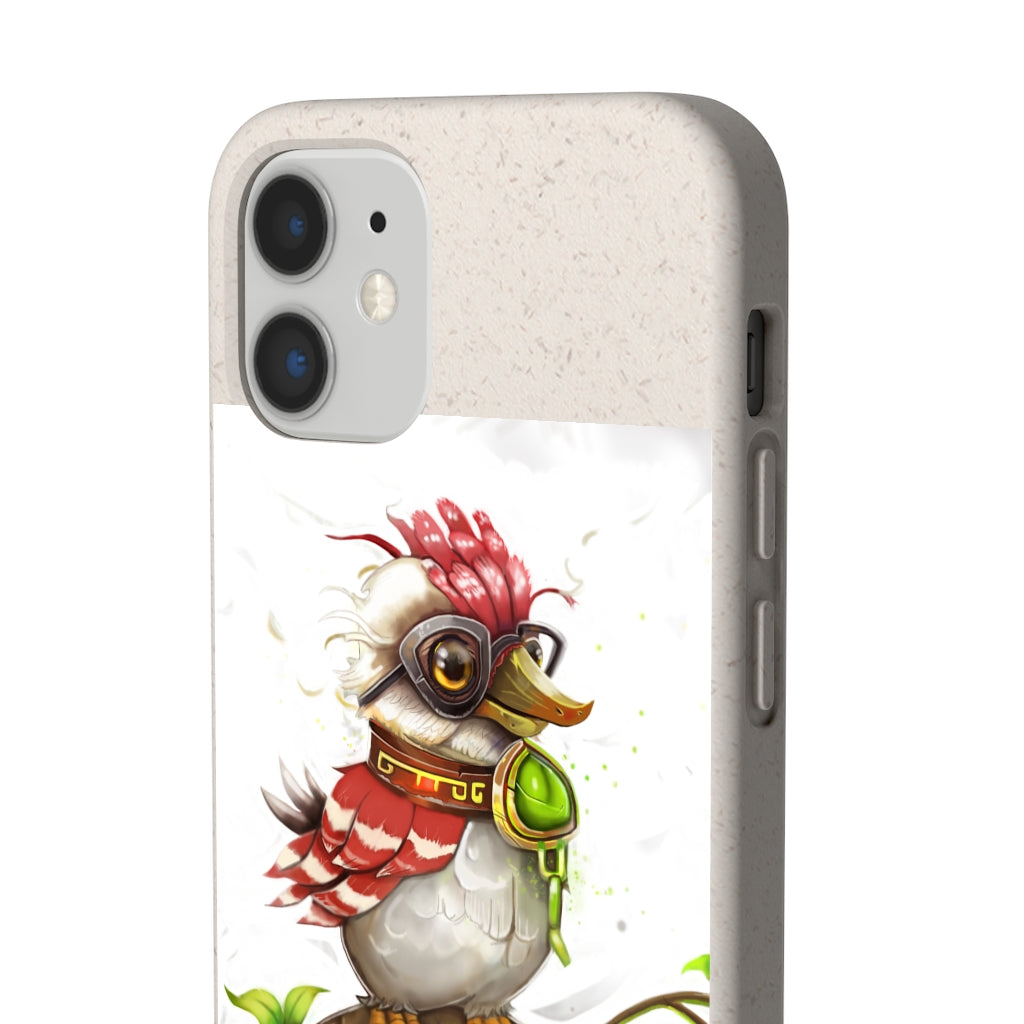 Pete the Sweet Little Bird Biodegradable Case, showcasing its slim design and eco-friendly materials, perfect for sustainable phone protection.