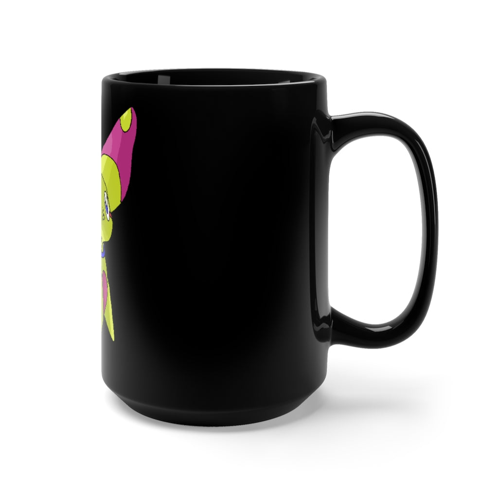 Phaff Black Mug 15oz featuring a sleek black ceramic design with rounded corners and a comfortable C-handle.