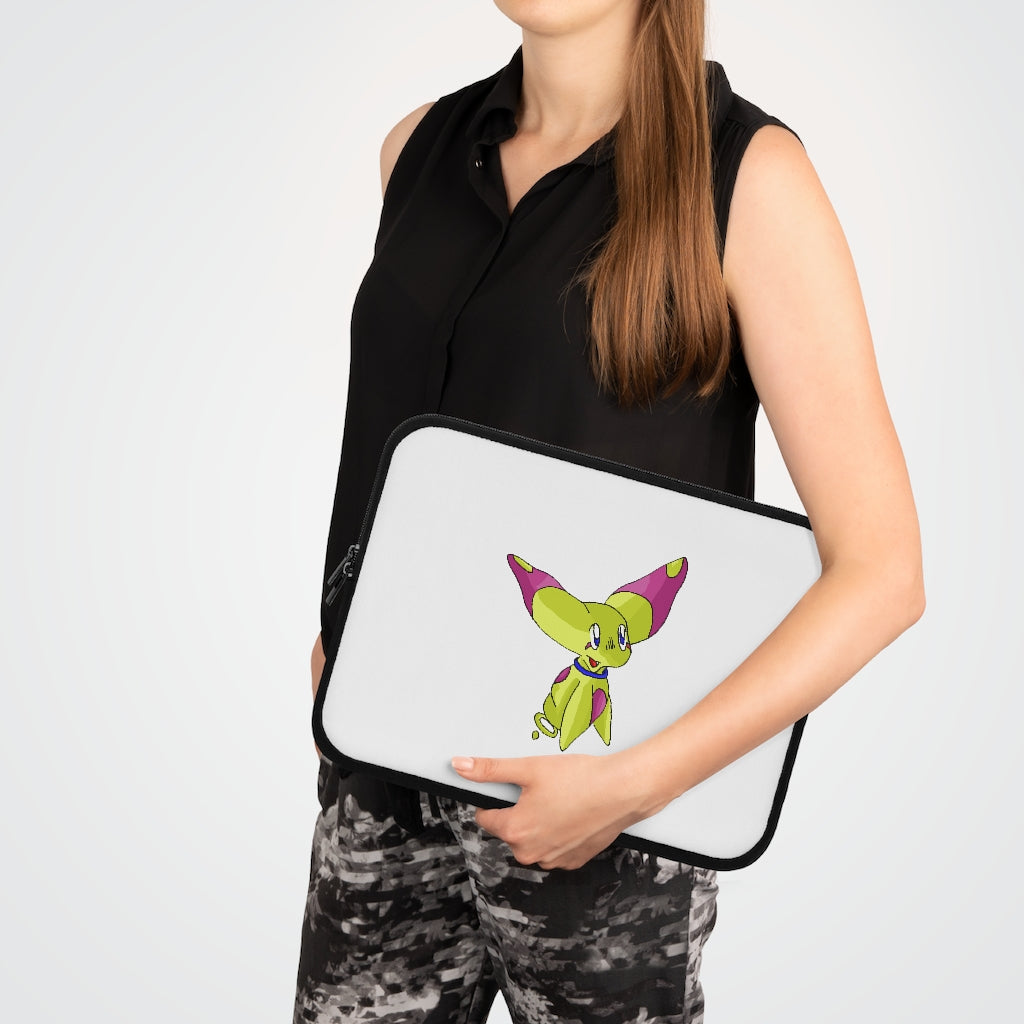 Phaff Laptop Sleeve featuring a customizable front and solid black back, designed for protection and style.