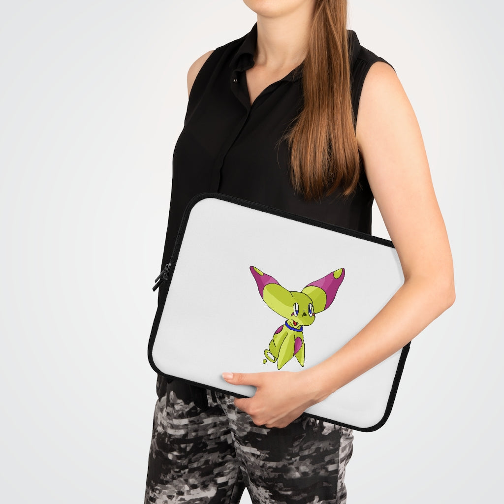 Phaff Laptop Sleeve featuring a customizable front and solid black back, designed for protection and style.