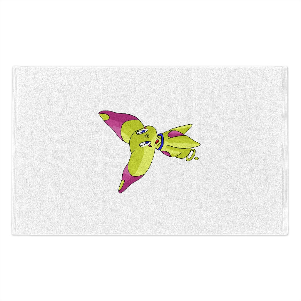 Phaff Rally Towel measuring 11x18 inches, featuring a soft cotton back and printed mink polyester front, ideal for personalization.