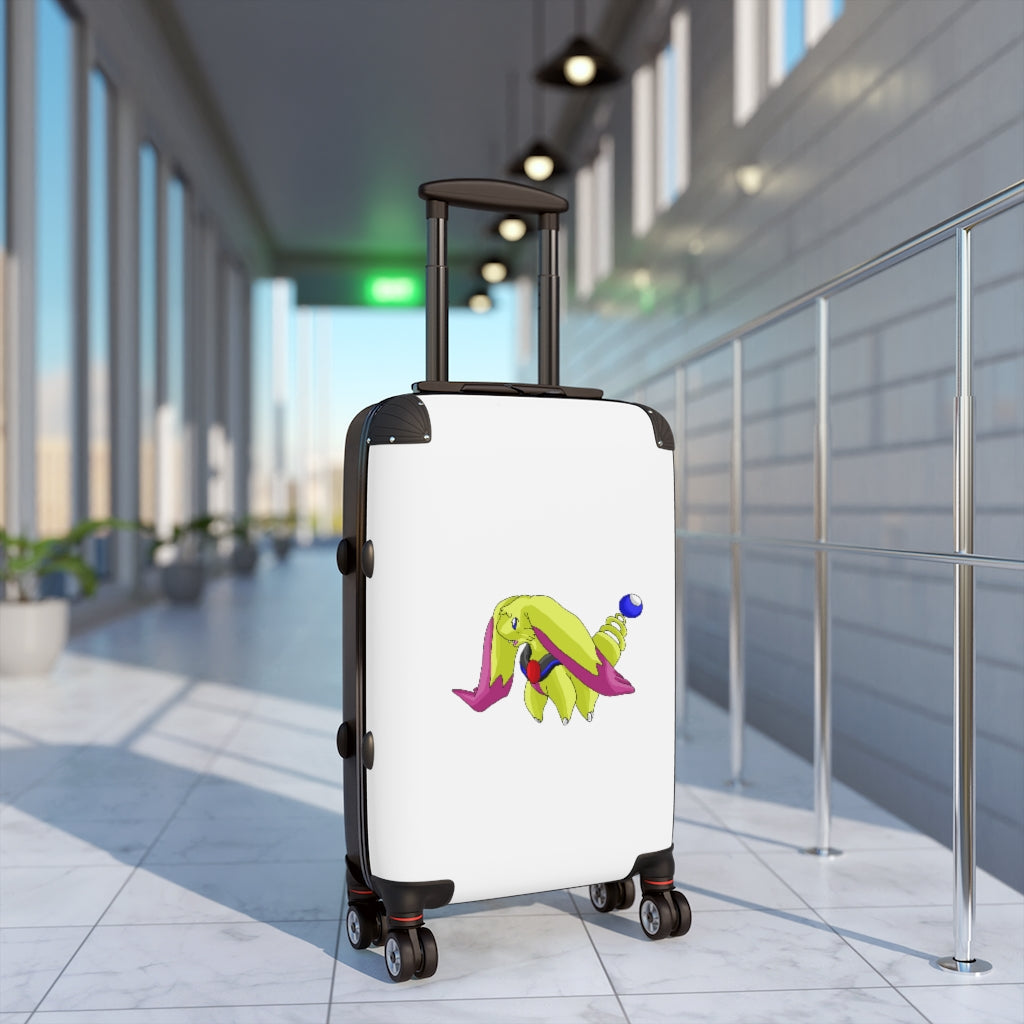 Phaffoff Cabin Suitcase featuring a personalized design, lightweight hard-shell, and adjustable handle.