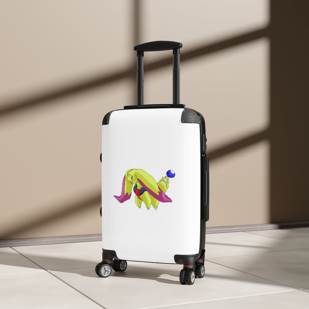 Phaffoff Cabin Suitcase featuring a personalized design, lightweight hard-shell, and adjustable handle.