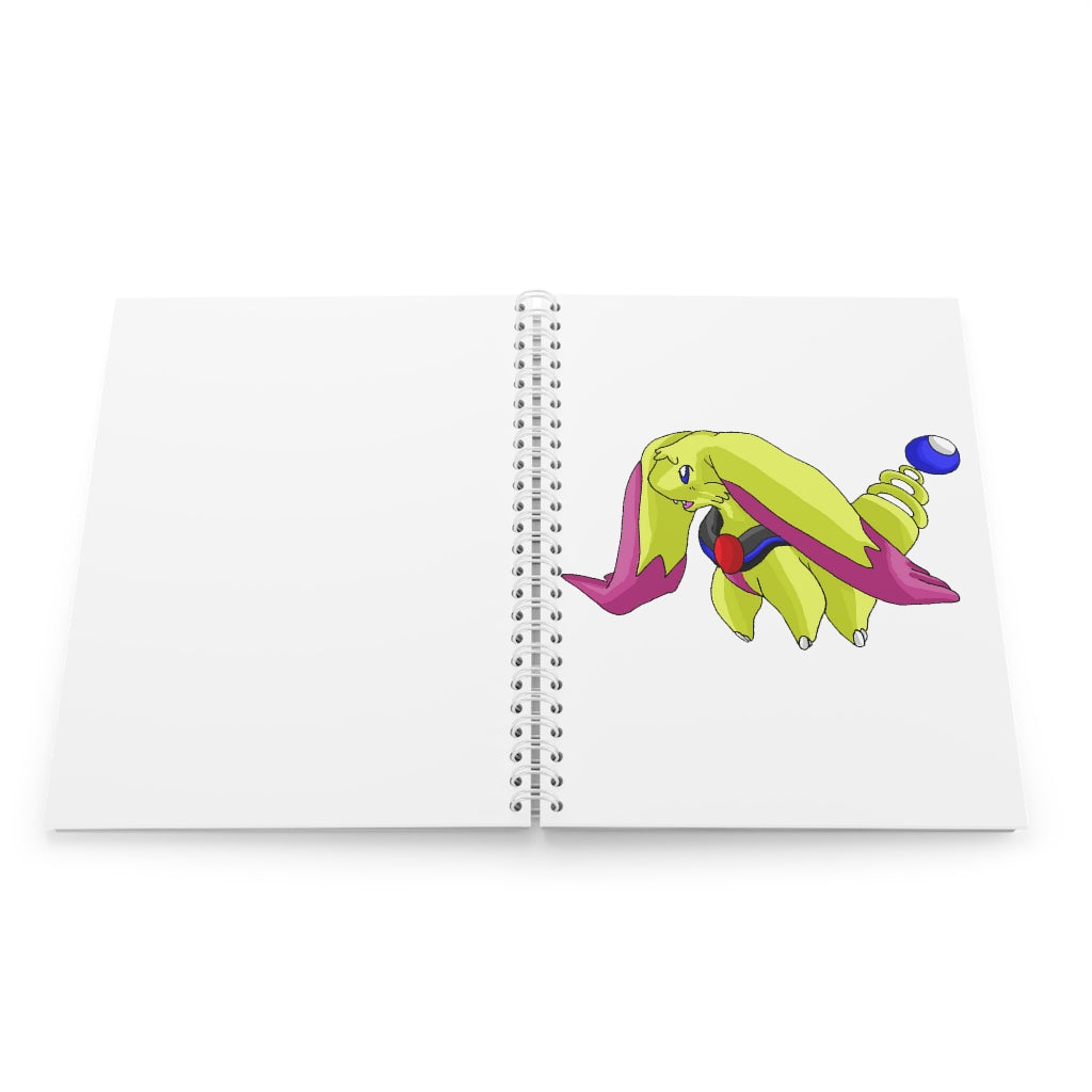 Phaffoff Spiral Notebook with customizable covers and wide-ruled pages, featuring a semi-gloss laminated finish.