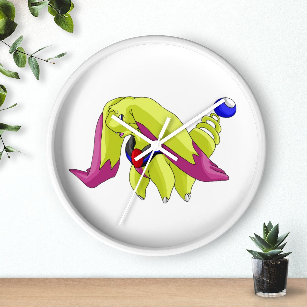 Phaffoff Wall Clock with wooden frame and plexiglass face, showcasing a stylish design for indoor use.