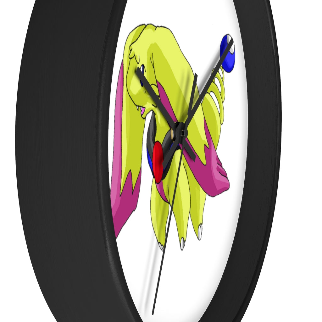 Phaffoff Wall Clock with wooden frame and plexiglass face, showcasing a stylish design for indoor use.