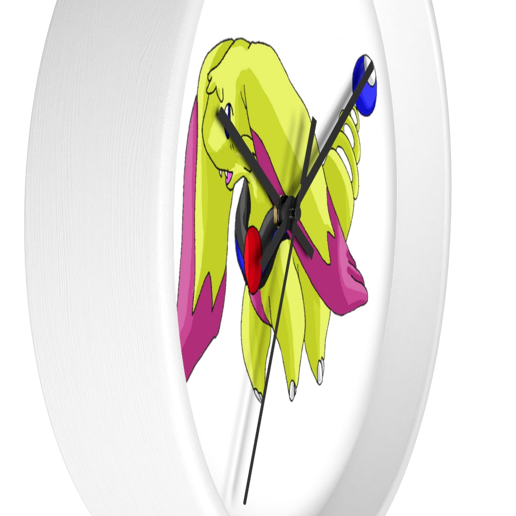 Phaffoff Wall Clock with wooden frame and plexiglass face, showcasing a stylish design for indoor use.