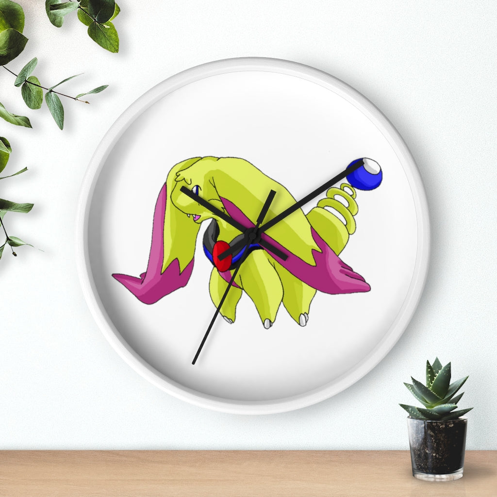 Phaffoff Wall Clock with wooden frame and plexiglass face, showcasing a stylish design for indoor use.