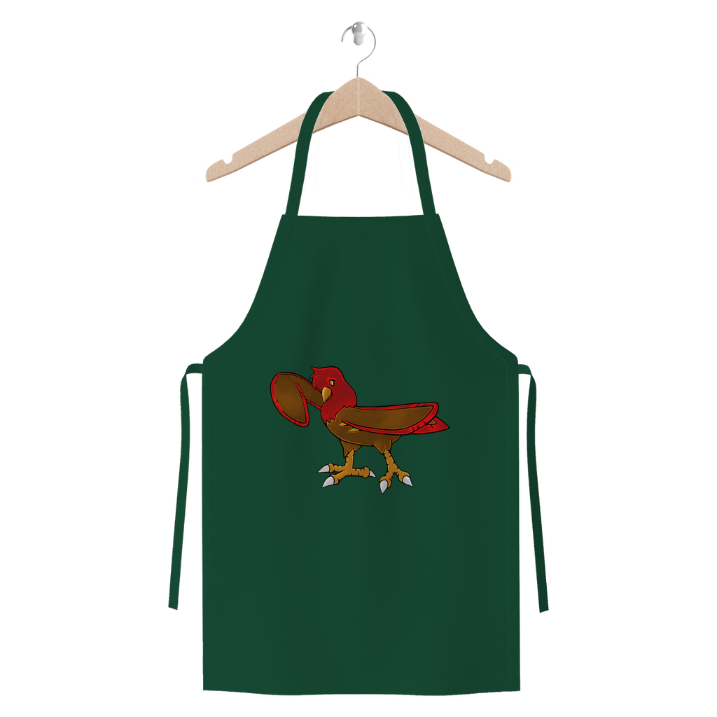 Pidgenna Premium Jersey Apron made from heavyweight cotton twill, featuring self-fabric ties and available in various colors.