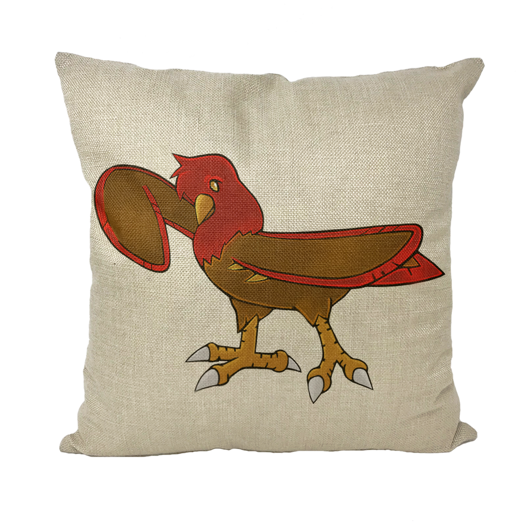 Pidgenna Throw Pillow with vibrant design and soft insert, perfect for home decor.