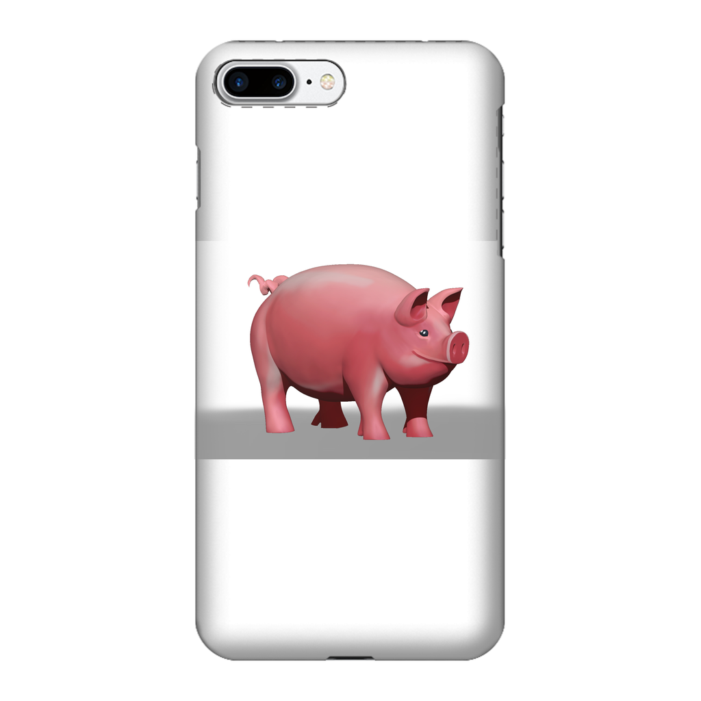 Pig Fully Printed Tough Phone Case showcasing vibrant pig design with dual-layer protection.