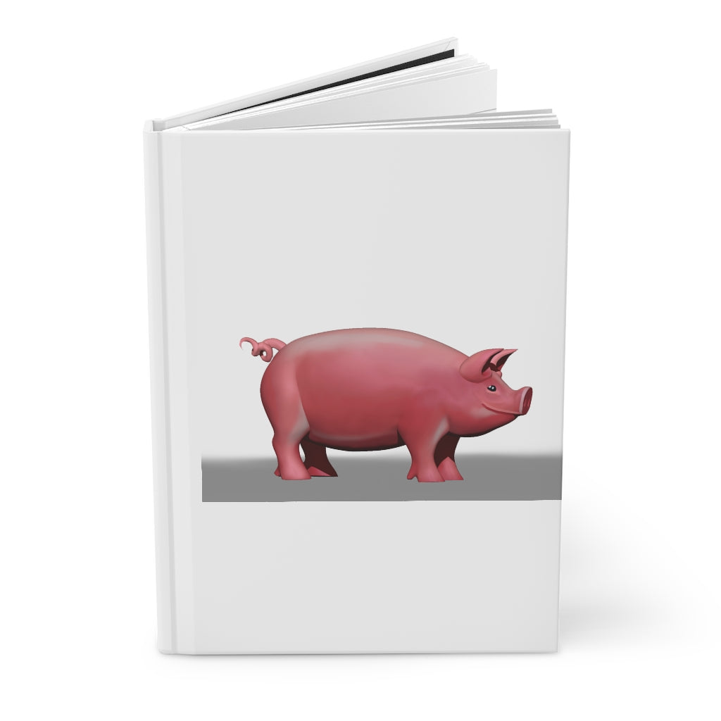 Pig Hardcover Journal Matte with customizable covers and lined pages, showcasing a stylish matte finish.