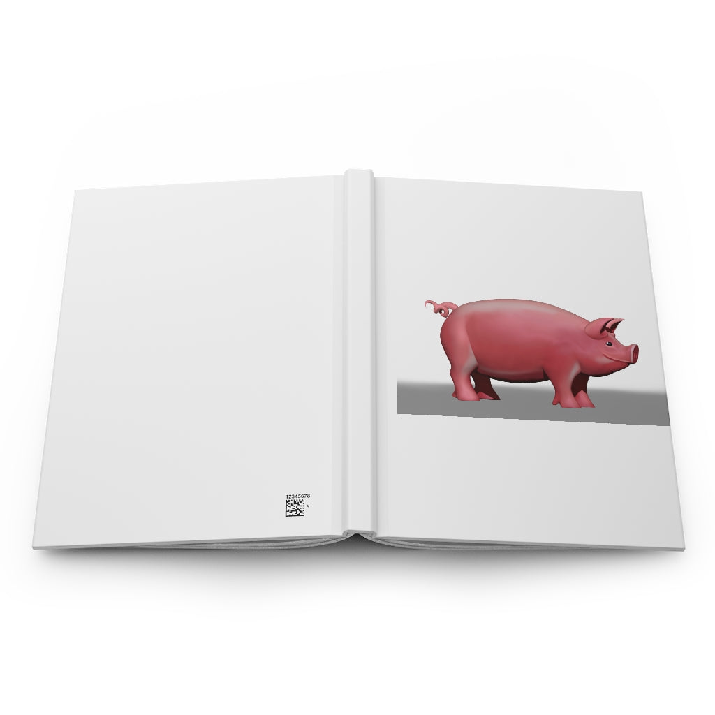 Pig Hardcover Journal Matte with customizable covers and lined pages, showcasing a stylish matte finish.