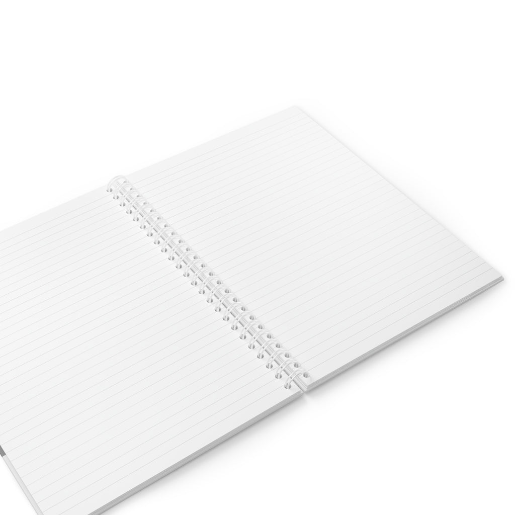 Pig Spiral Notebook with customizable covers and wide-ruled pages, featuring a semi-gloss laminated finish.