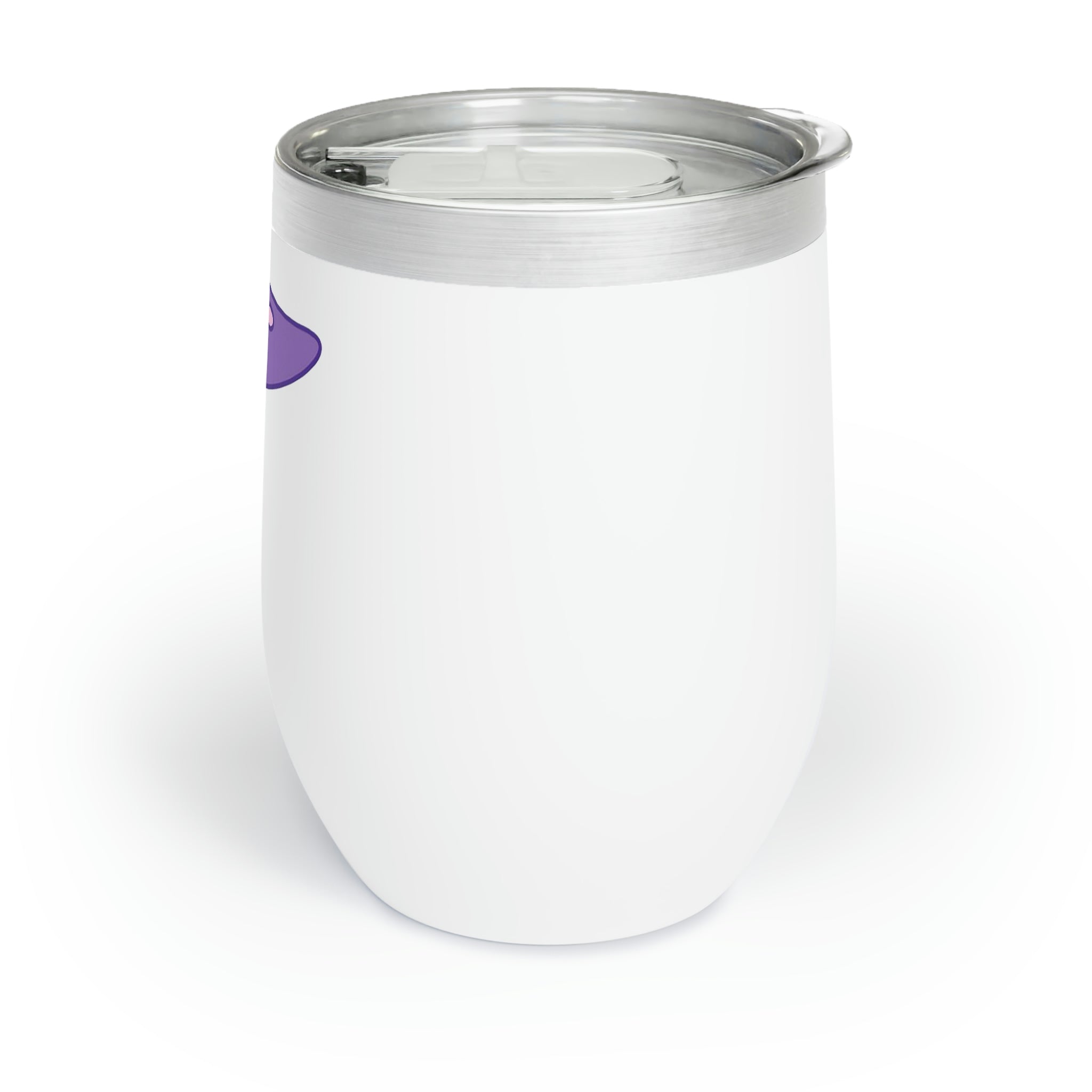 Pink and purple bird design wine tumbler with double insulation, perfect for keeping drinks at the right temperature.