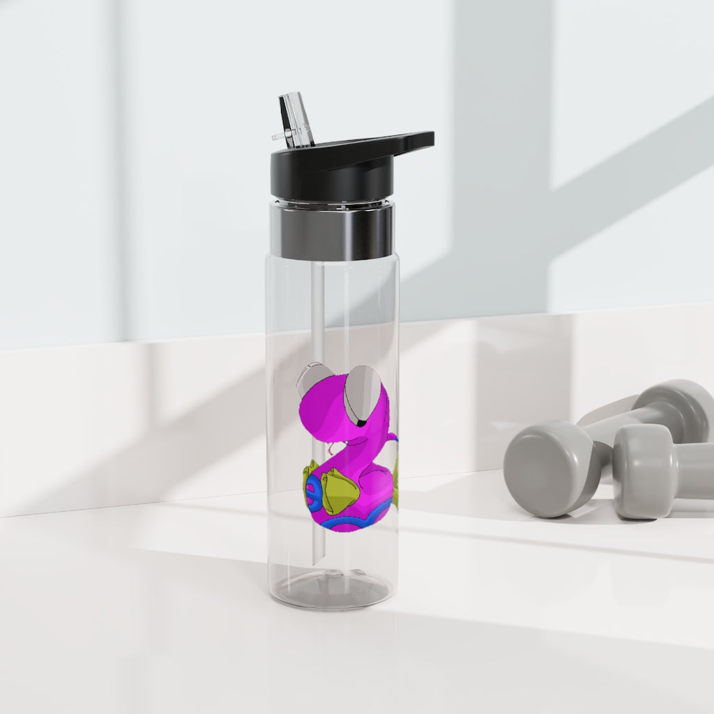 Plato Kensington Tritan™ Sport Bottle in vibrant colors with a carabiner hook and straw lid, showcasing its sleek design and BPA-free material.