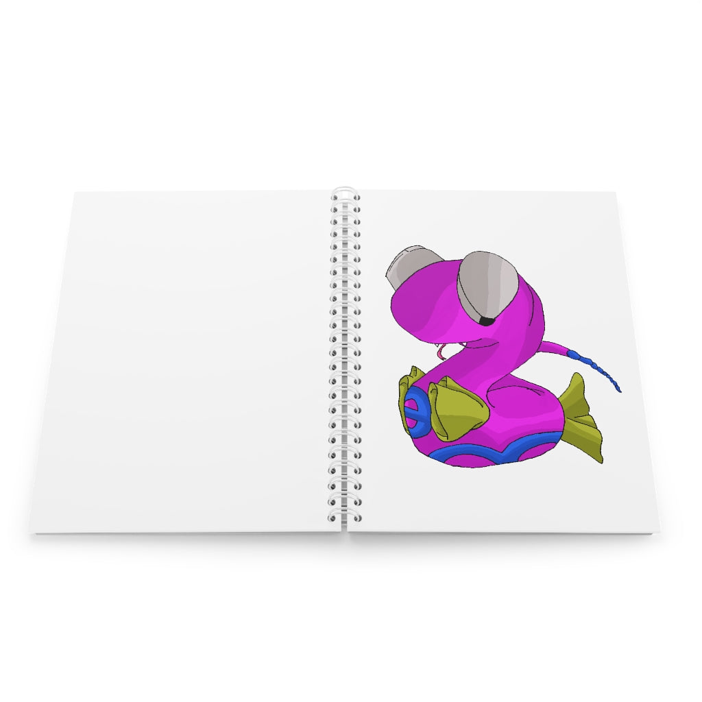 Plato Spiral Notebook with customizable covers and wide-ruled pages, featuring a semi-gloss laminated finish.