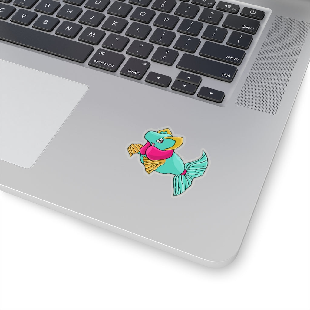 Plumo Kiss-Cut Stickers showcasing custom shapes on a white background, ideal for indoor use.