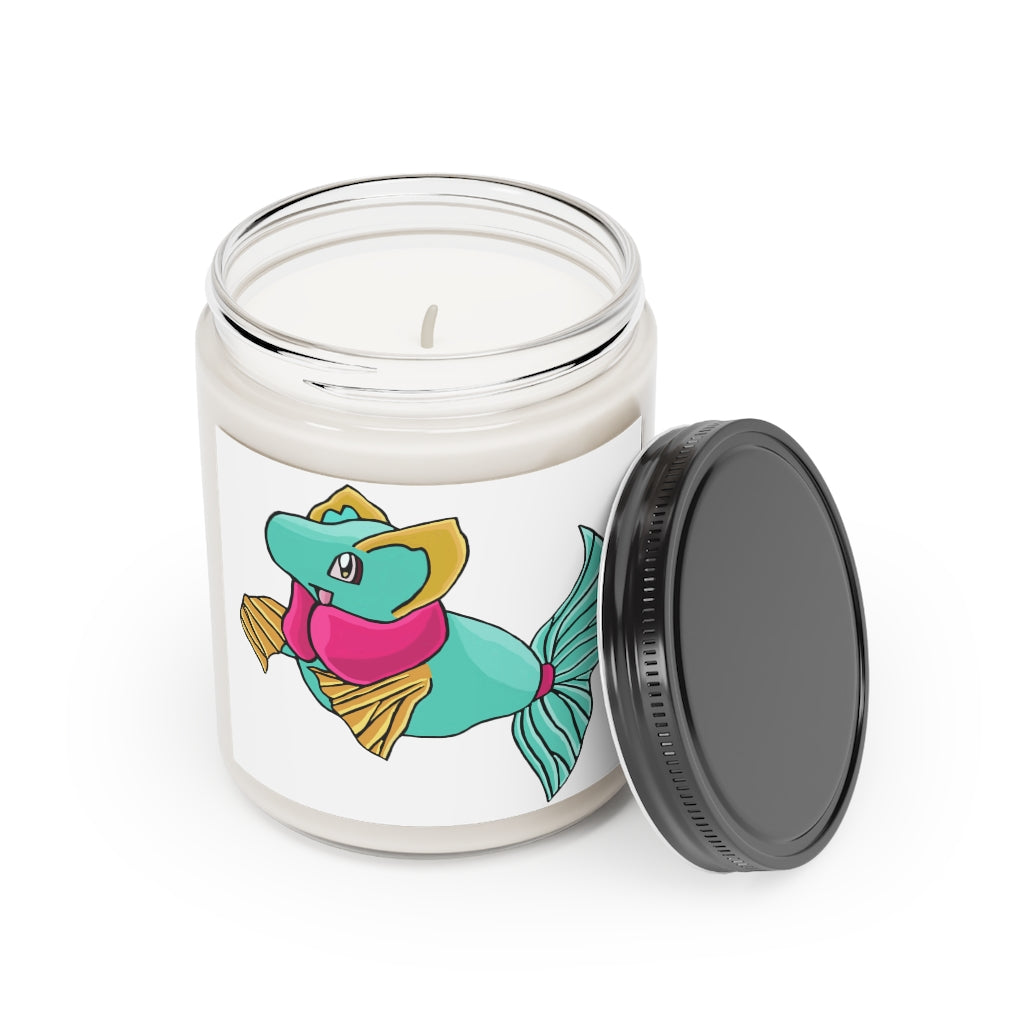 Plumo Scented Candle in a glass container, featuring a warm Cinnamon Stick and Vanilla scent, hand-poured with vegan soy coconut wax.