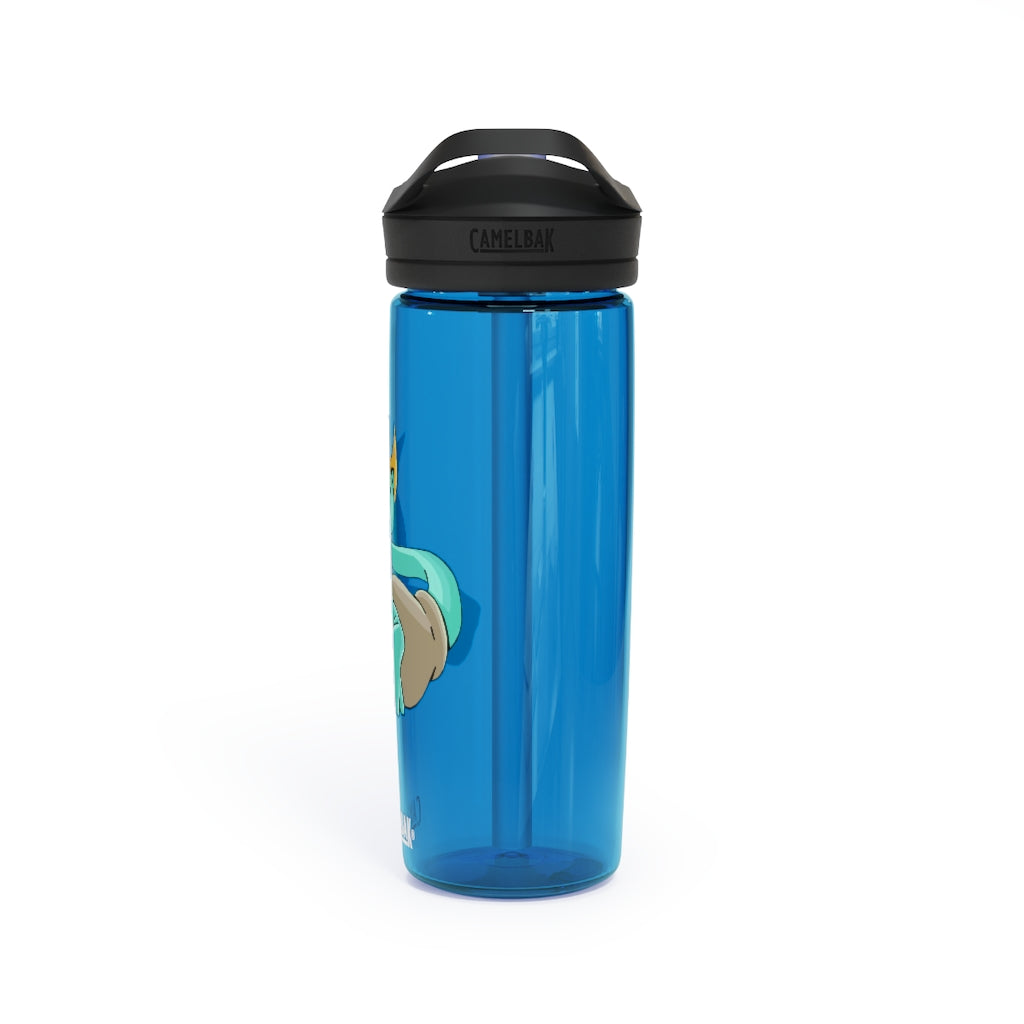 Plumyu CamelBak Eddy® Water Bottle in 20oz and 25oz sizes, showcasing its durable Tritan™ material and spill-proof design.