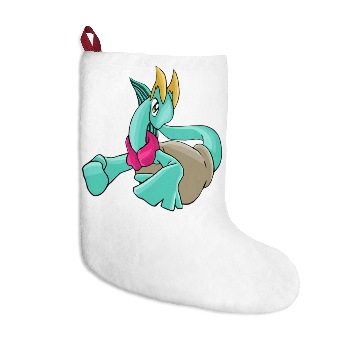 Plumyu Christmas Stockings hanging by a fireplace, featuring soft polyester fleece and personalized designs.