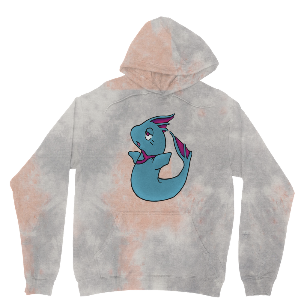 Plumyu Tie Dye Hoodie featuring unique patterns, brushed fleece, and kangaroo pouch pocket.