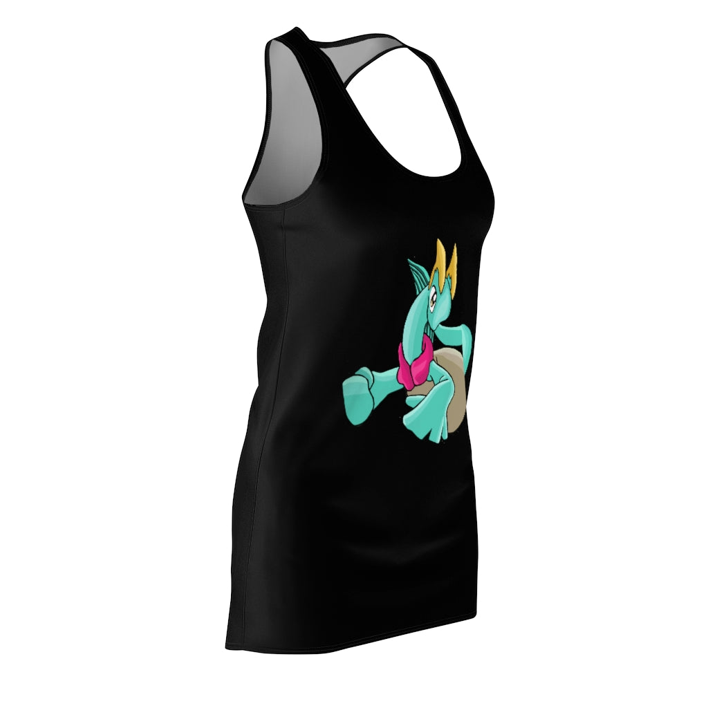 Plumyu Women's Cut & Sew Racerback Dress showcasing a stylish and feminine design, perfect for casual and sporty occasions.