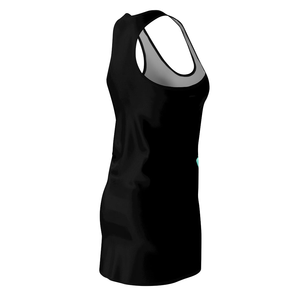 Plumyu Women's Cut & Sew Racerback Dress showcasing a stylish and feminine design, perfect for casual and sporty occasions.