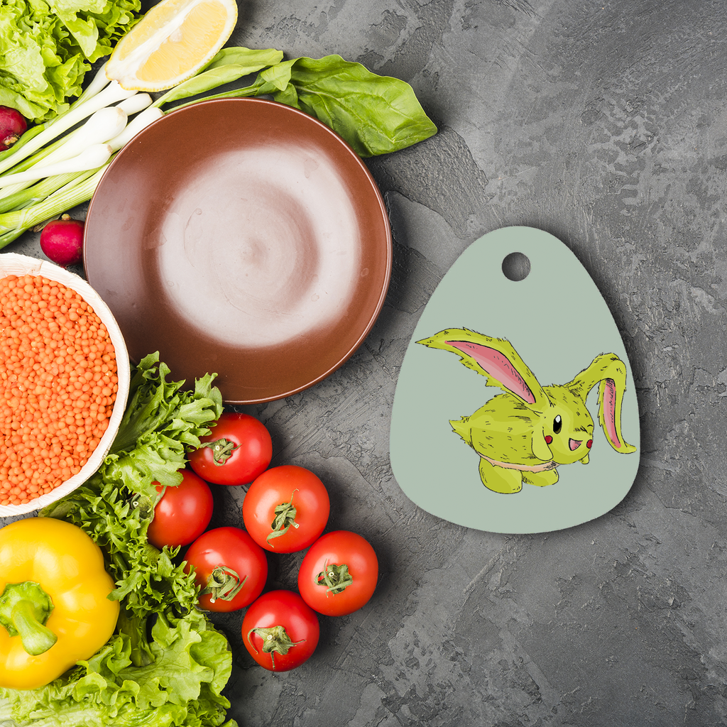 Pon-Pon Sublimation Glass Cutting Board made of toughened chinchilla glass, featuring a round design ideal for custom sublimation.