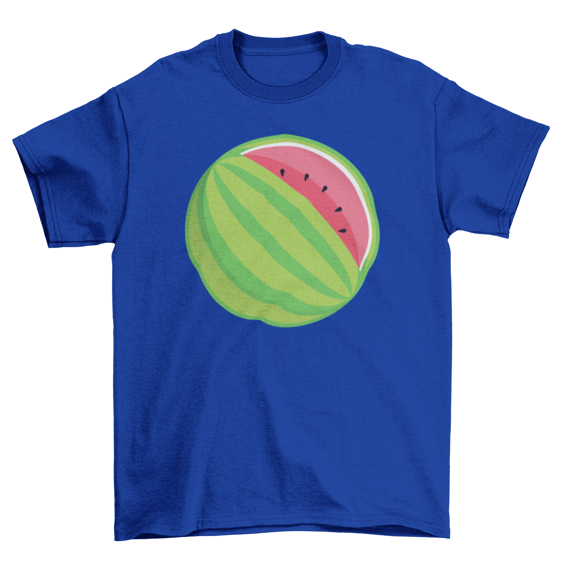 A stylish Pregnancy Watermelon T-shirt featuring a large watermelon graphic symbolizing a baby bump, perfect for expecting mothers.