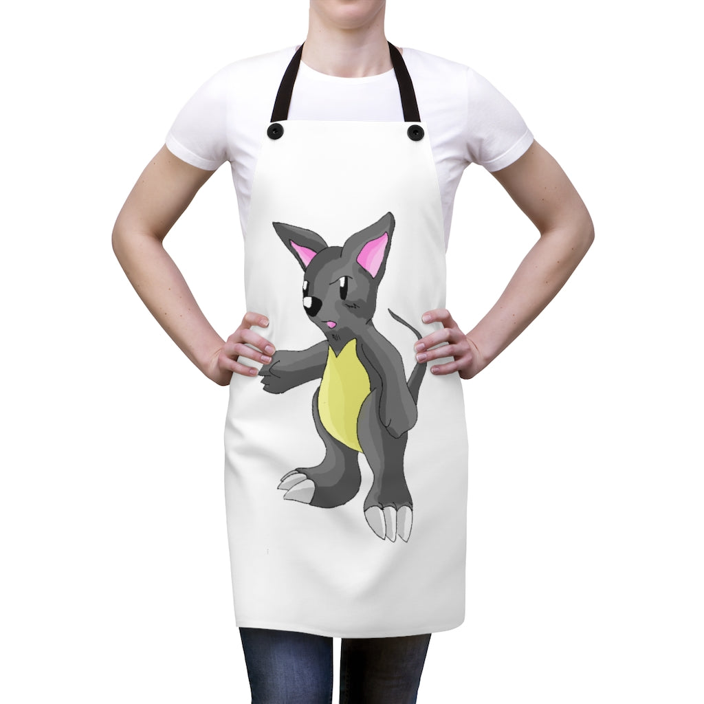 Psycore Apron featuring a stylish design with black detachable twill straps, perfect for cooking and backyard cookouts.