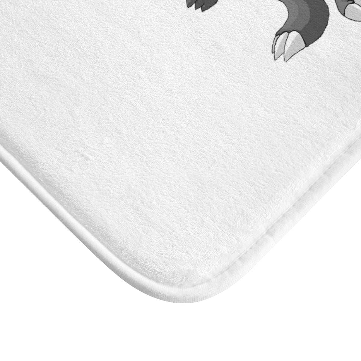 Psycore Bath Mat with anti-slip backing in a stylish design, made from soft microfiber material.