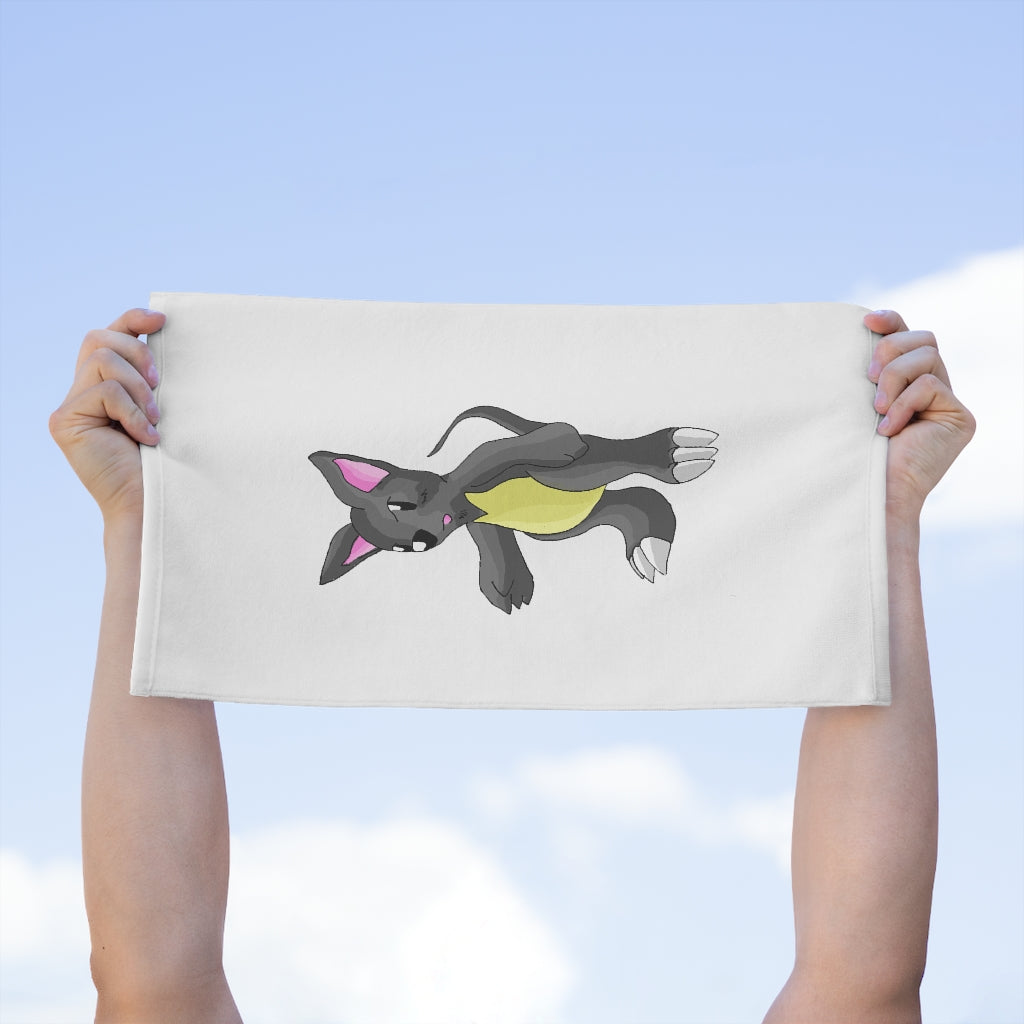 Psycore Rally Towel, 11x18 inches, featuring soft cotton and printed mink polyester, personalized design options.