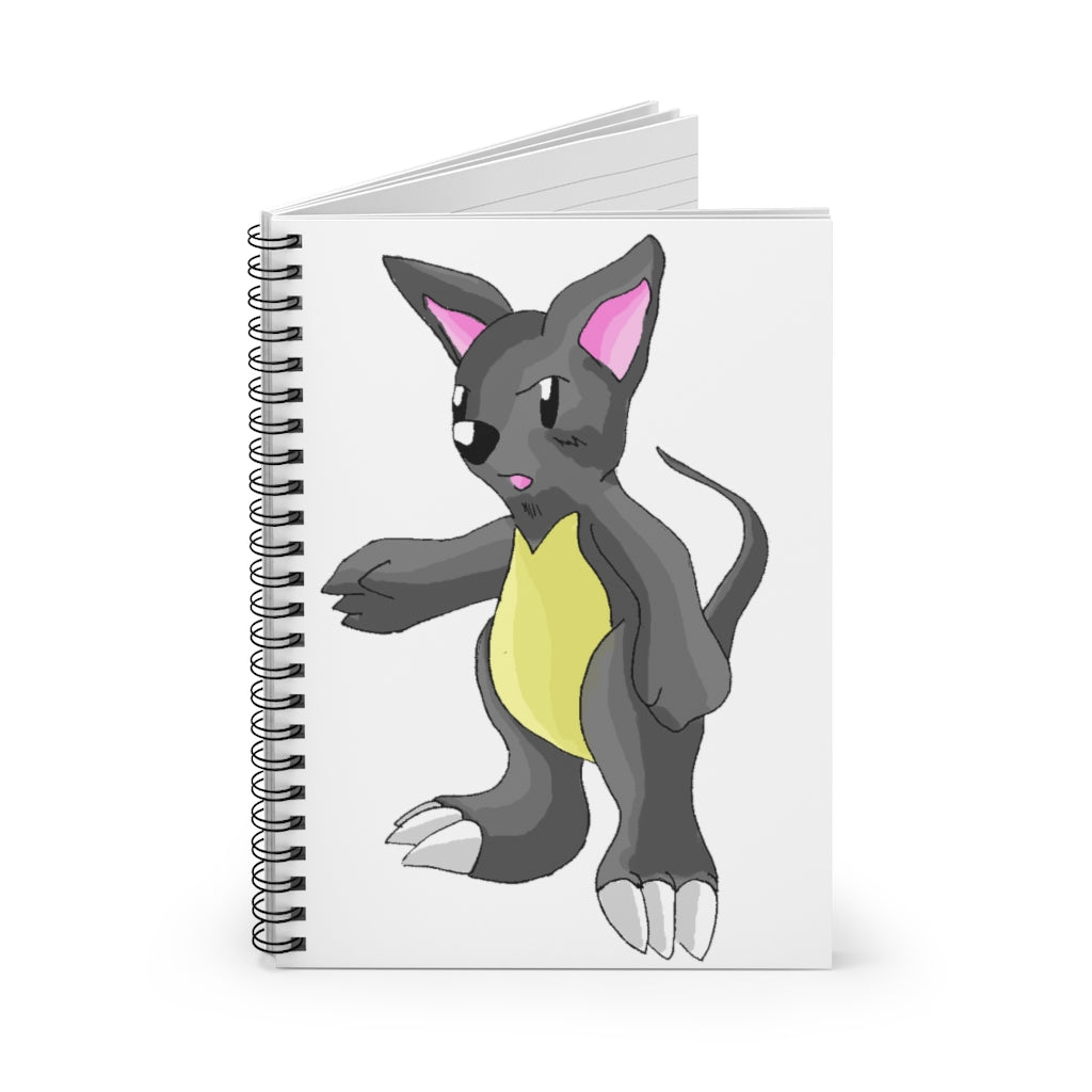 Psycore Spiral Notebook featuring a durable printed cover and ruled line pages, ideal for notes and lists.