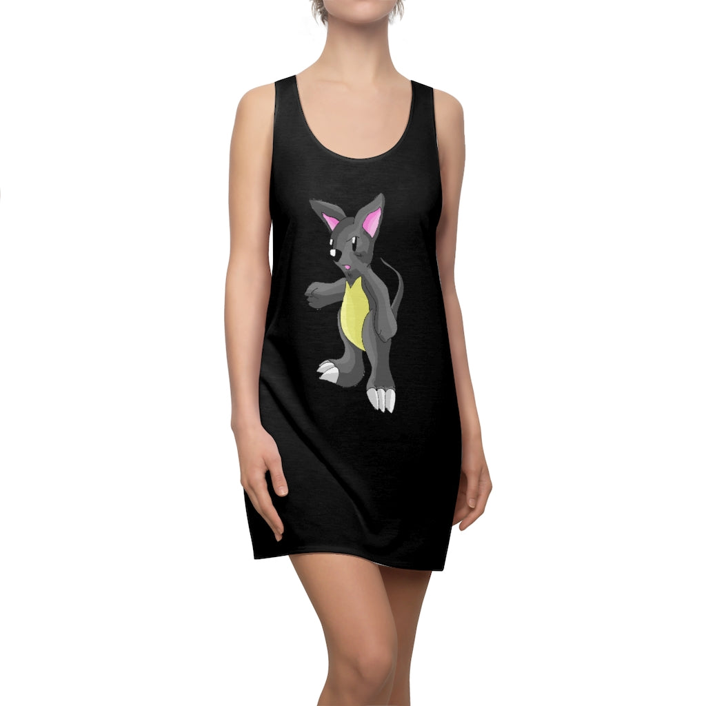 Psycore Women's Cut & Sew Racerback Dress showcasing a stylish and feminine design in high-quality polyester fabric.