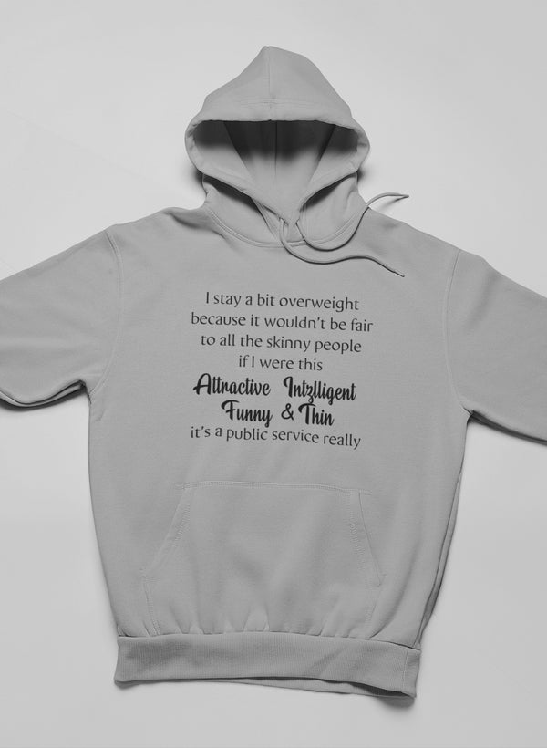 Public Service Hoodie featuring unique designs by top artists, made from soft cotton/poly fleece blend.