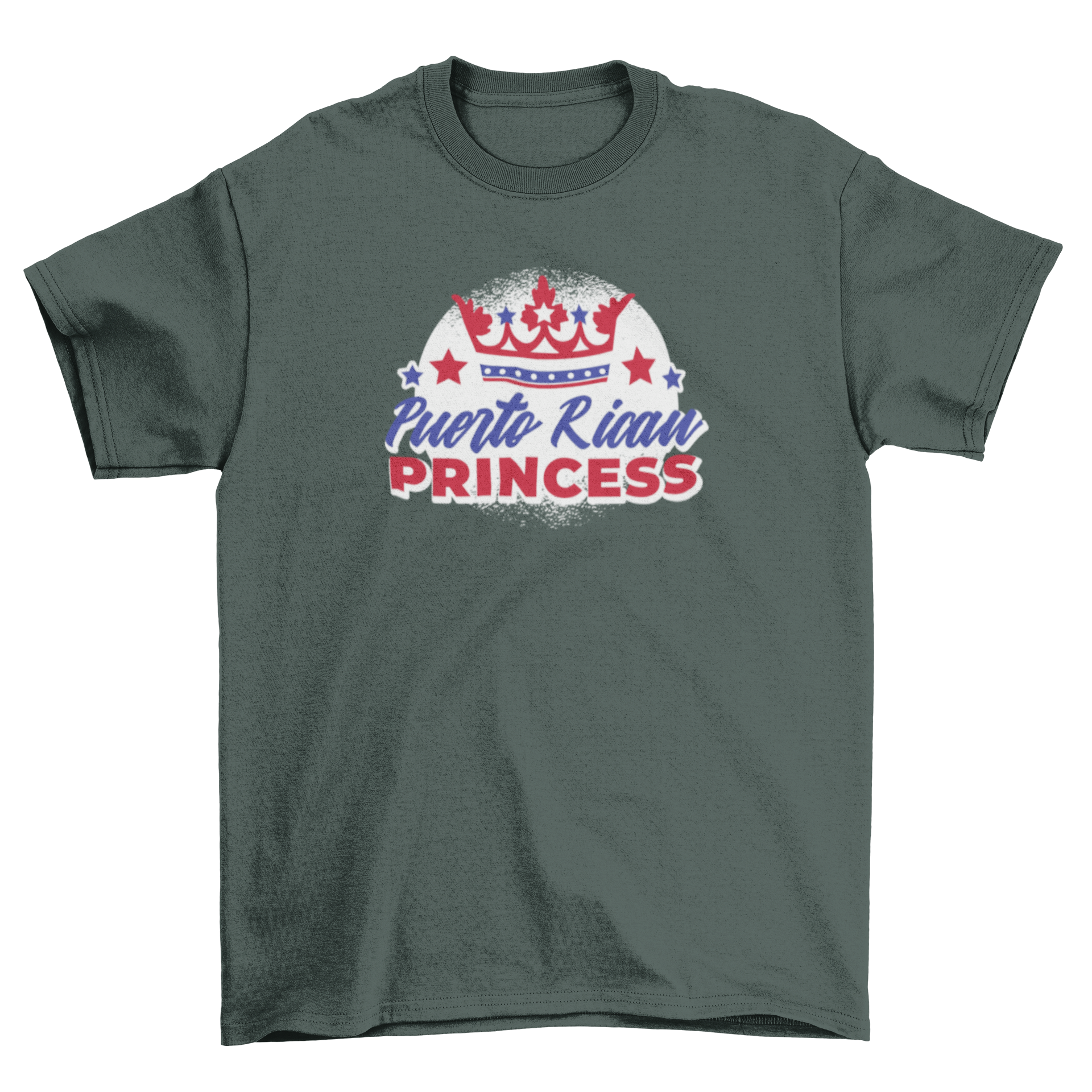 Puerto Rican Princess T-shirt featuring a bold quote and a crown design, perfect for showcasing cultural pride.