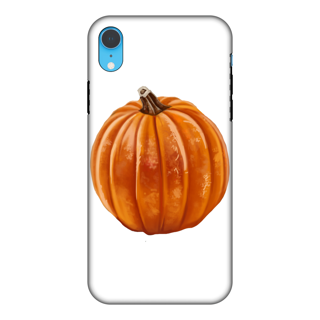 Pumpkin Fully Printed Tough Phone Case showcasing vibrant pumpkin design with dual-layer protection.