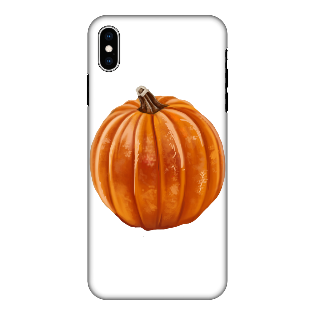 Pumpkin Fully Printed Tough Phone Case showcasing vibrant pumpkin design with dual-layer protection.