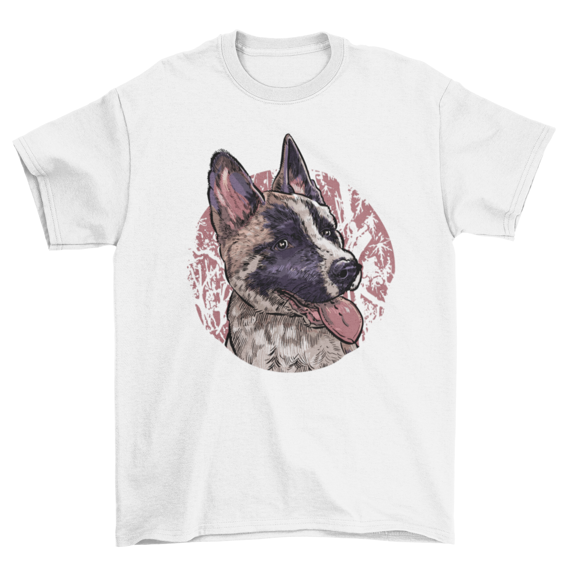 A cute t-shirt featuring a colorful illustration of a playful puppy, perfect for dog lovers.