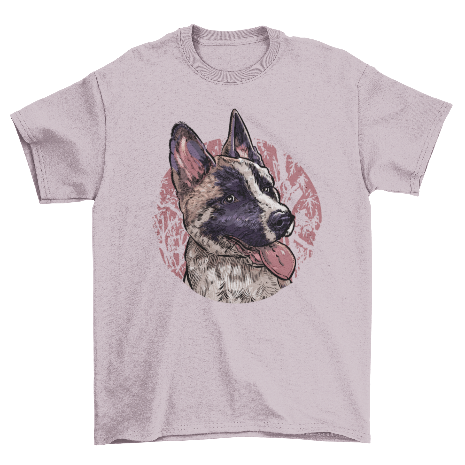 A cute t-shirt featuring a colorful illustration of a playful puppy, perfect for dog lovers.