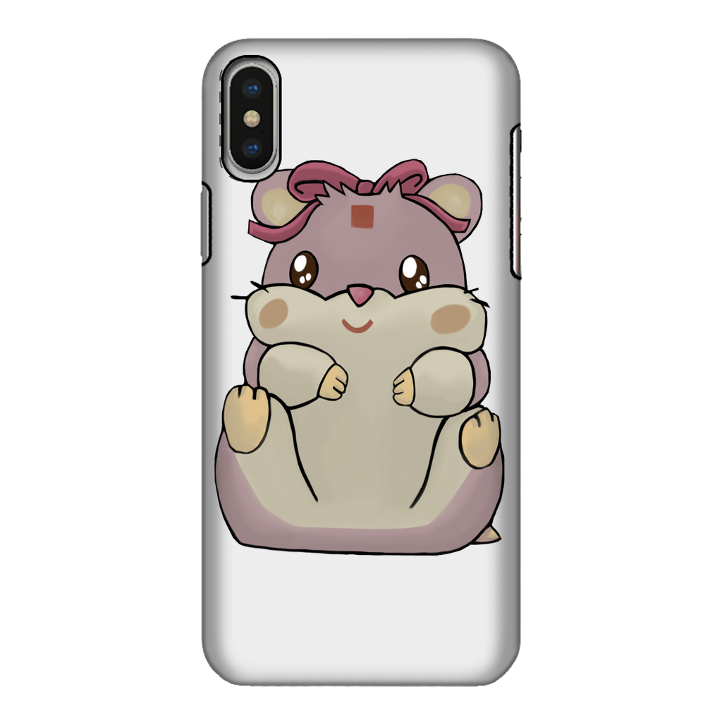 Purple Hamster Fully Printed Tough Phone Case showcasing vibrant design and dual-layer protection.