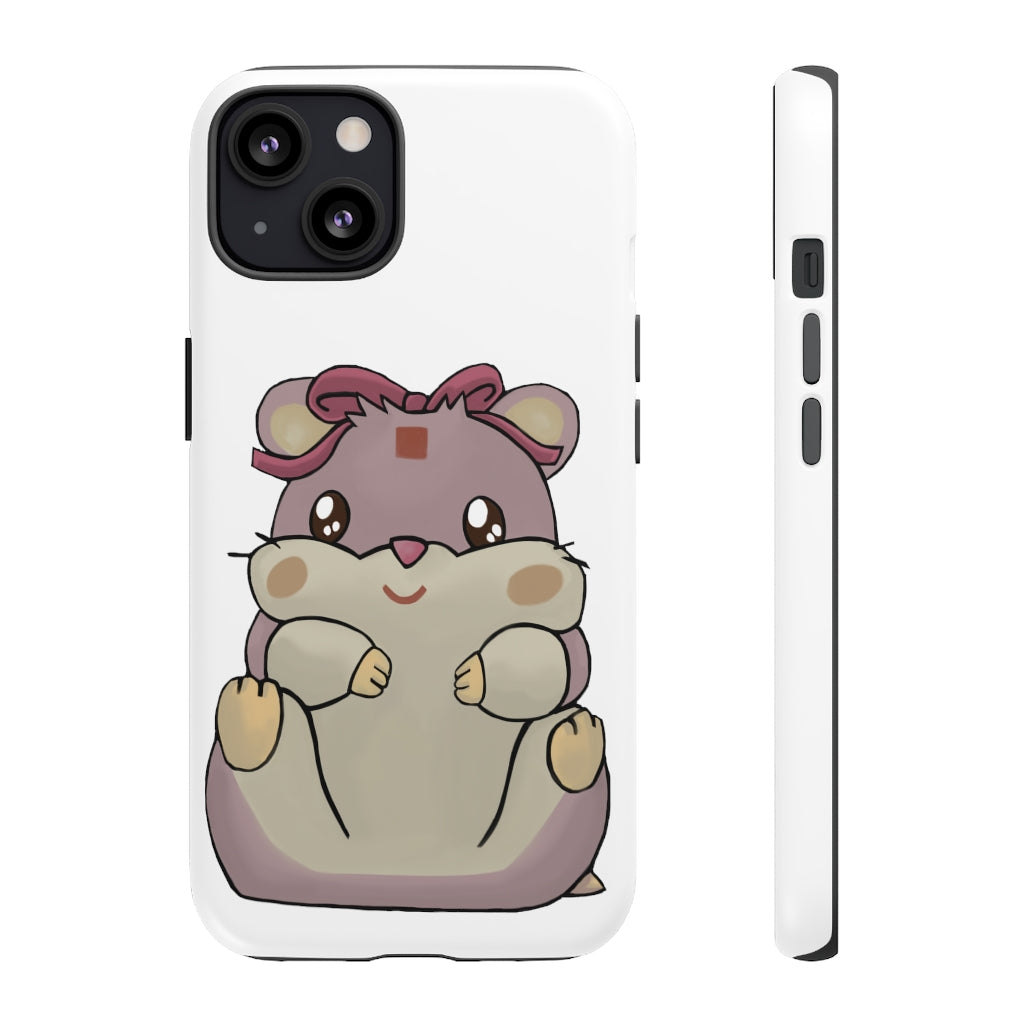 Purple Hamster Tough Case featuring a vibrant design with dual-layer protection for smartphones.