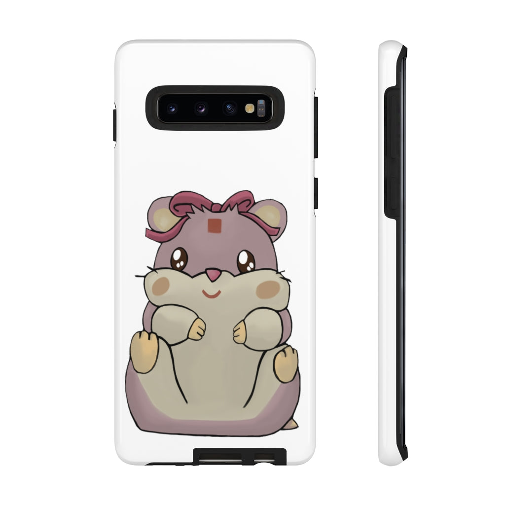 Purple Hamster Tough Case featuring a vibrant design with dual-layer protection for smartphones.