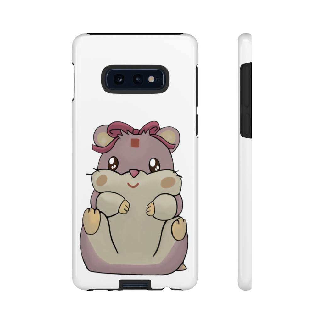 Purple Hamster Tough Case featuring a vibrant design with dual-layer protection for smartphones.