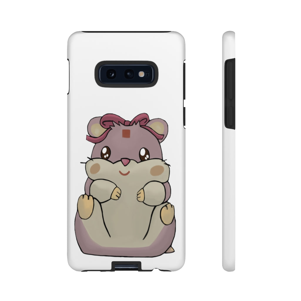 Purple Hamster Tough Case featuring a vibrant design with dual-layer protection for smartphones.