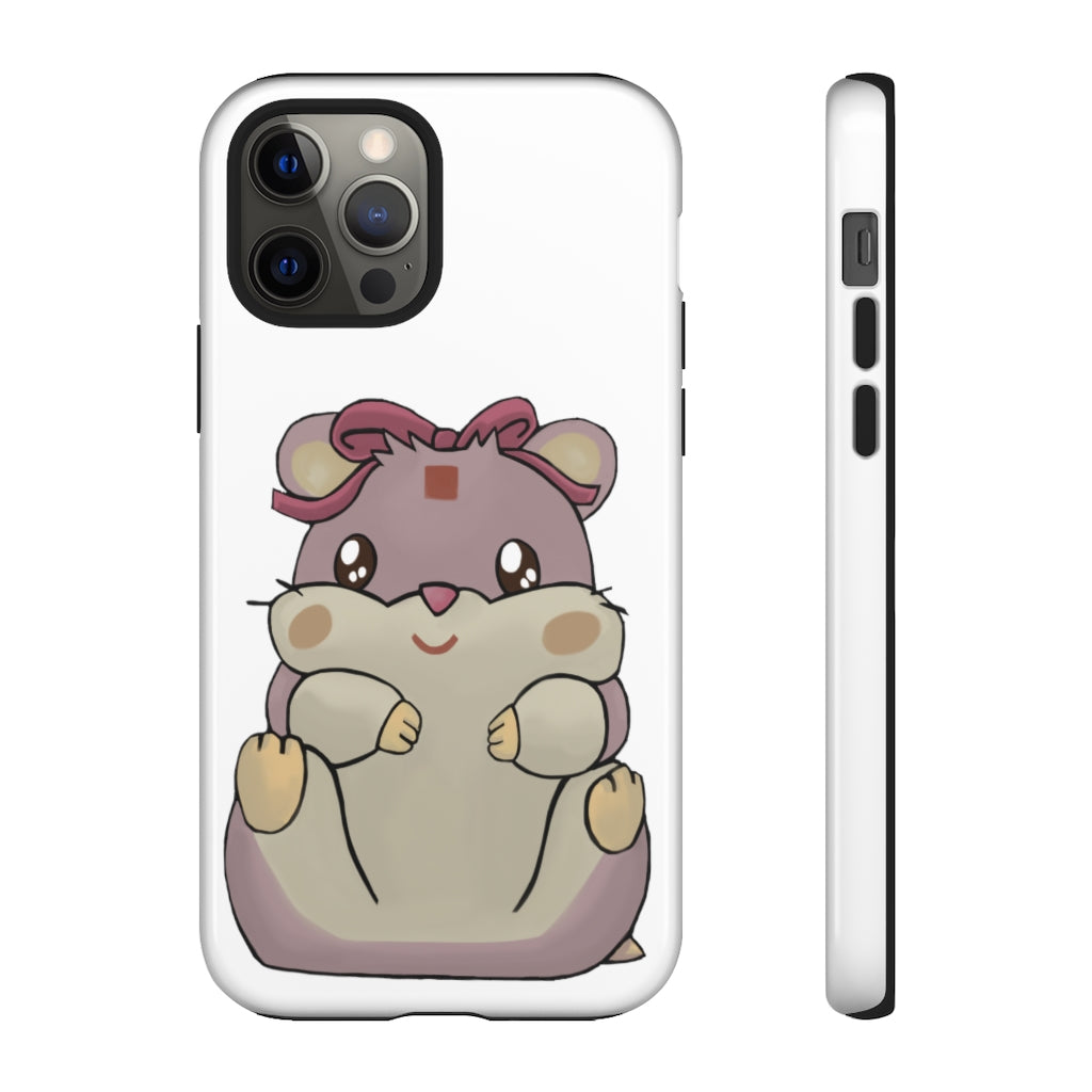 Purple Hamster Tough Case featuring a vibrant design with dual-layer protection for smartphones.