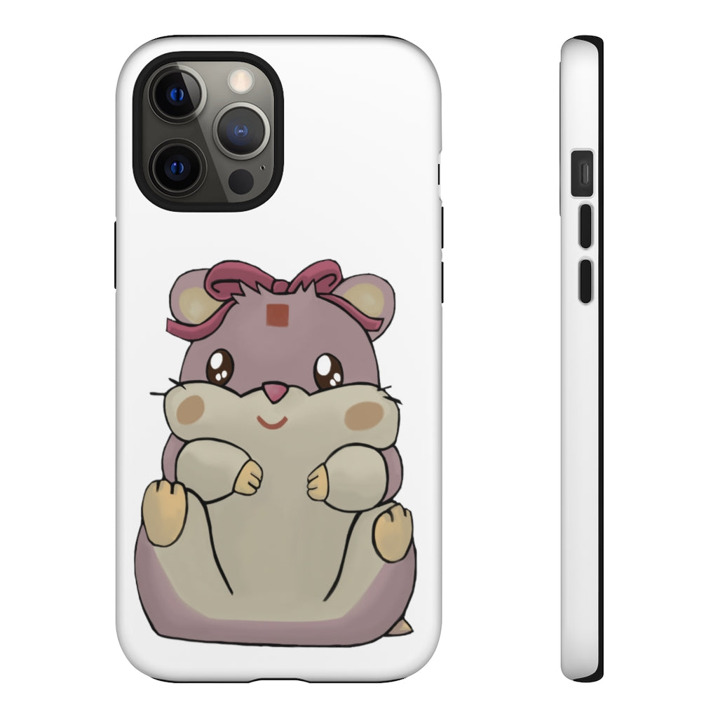 Purple Hamster Tough Case featuring a vibrant design with dual-layer protection for smartphones.