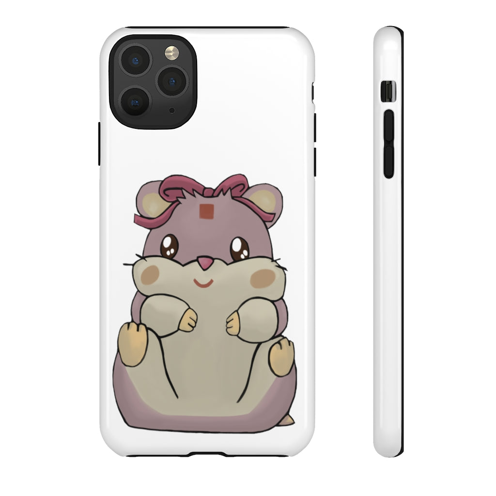 Purple Hamster Tough Case featuring a vibrant design with dual-layer protection for smartphones.