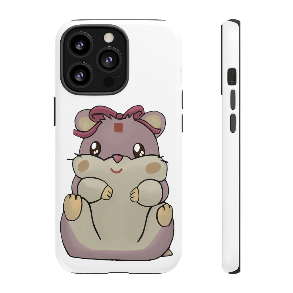 Purple Hamster Tough Case featuring a vibrant design with dual-layer protection for smartphones.